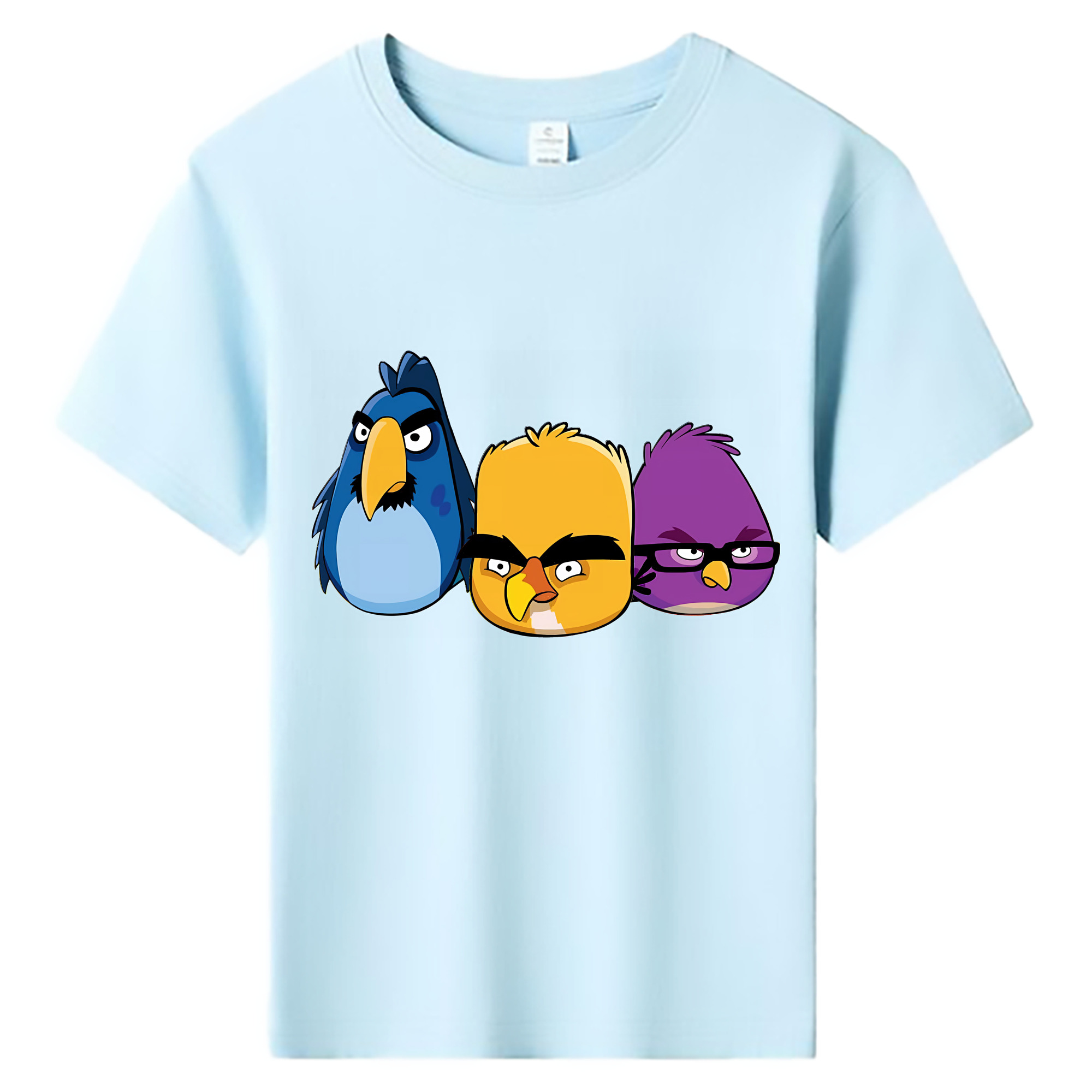 （画像用） Angry Birds アングリーバード 綿100％キッズTシャツ（フロントプリント）
